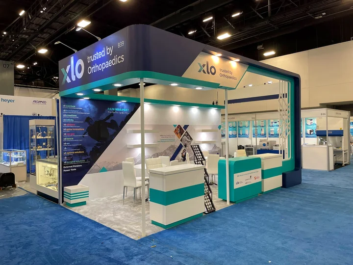 XLO booth at Fime 2022, Miami Beach, FL