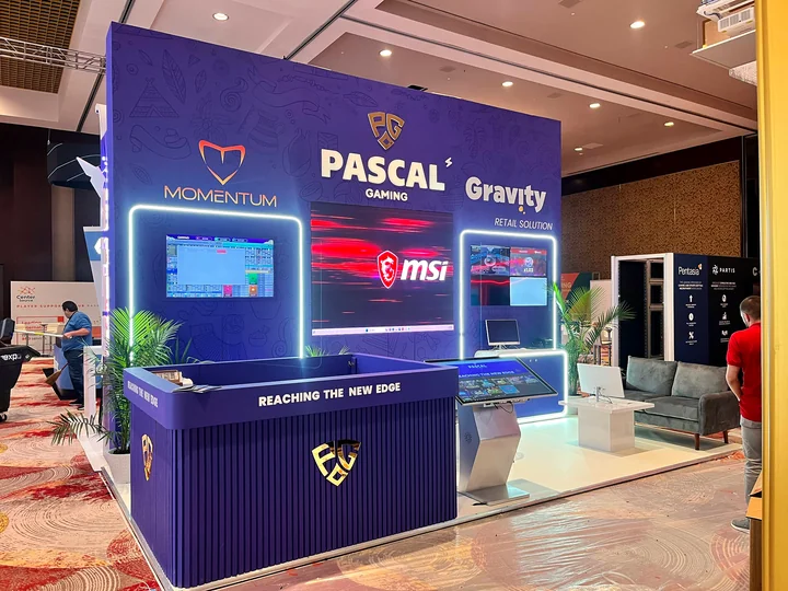 Pascal booth at SBC Latinoamerica 2023, Hollywood, FL