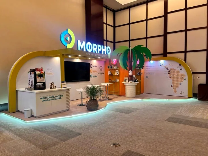 Morpho booth at ACI-LAC 2023, Miami Beach, FL