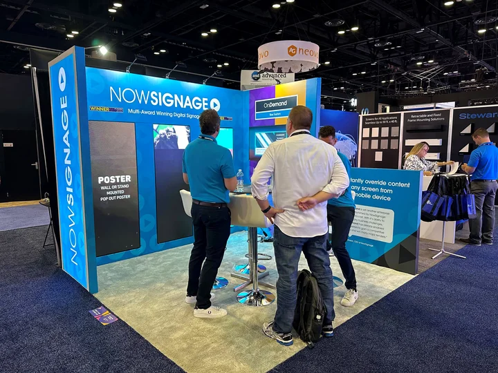 NowSignage booth at Infocomm 2023, Orlando, FL