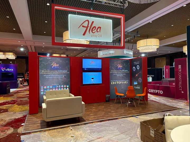 ALEA Play booth at SBC Latinoamerica 2023, Hollywood, FL