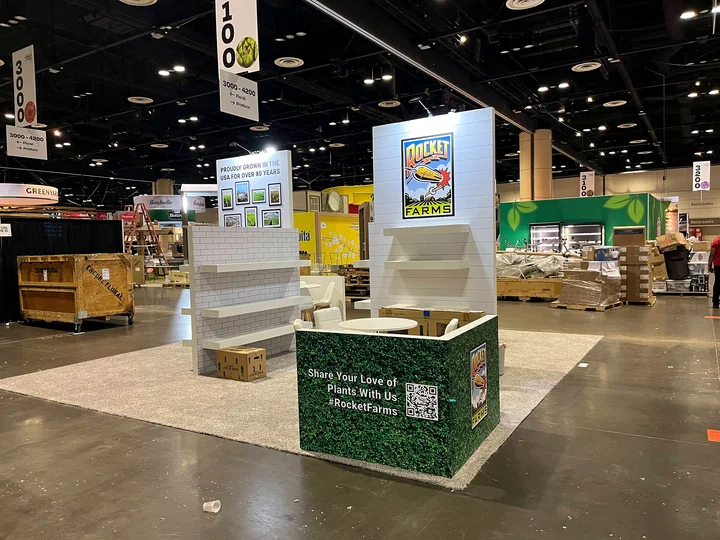 Rocket Farm booth at The Global Produce & Floral Show 2022, Orlando, FL