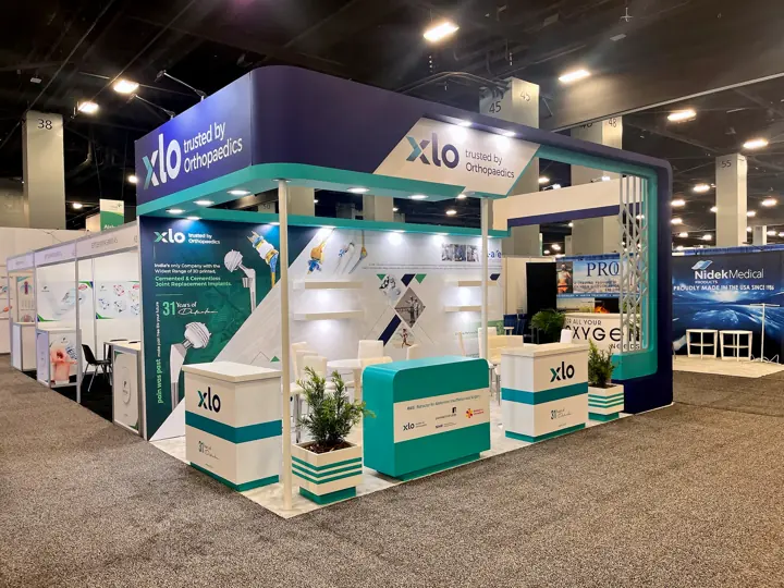 XLO booth at FIME 2023, Miami Beach, FL