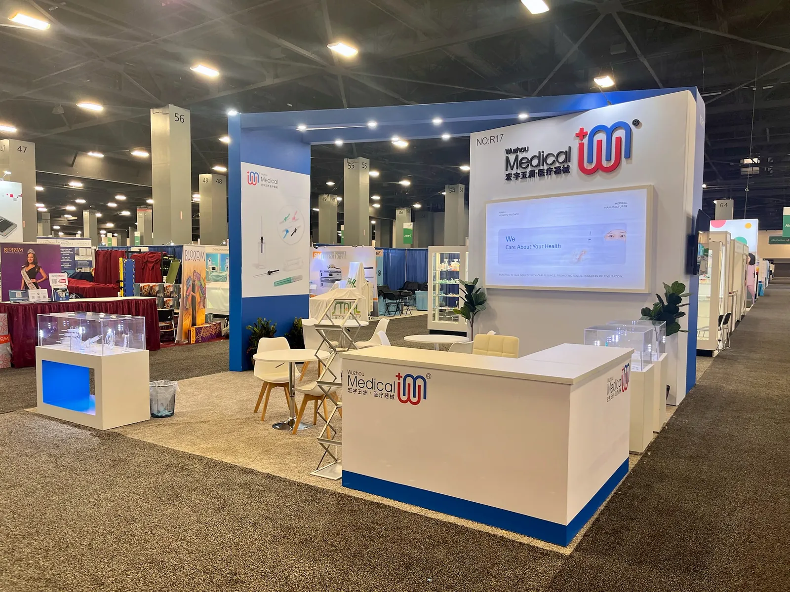 Wuzhou Medical booth at FIME 2023 in Miami Beach, Florida